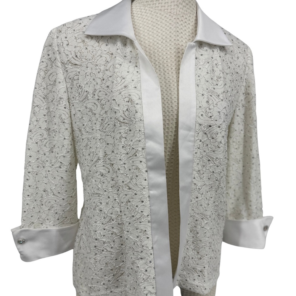 R&M Richards White Lace Top